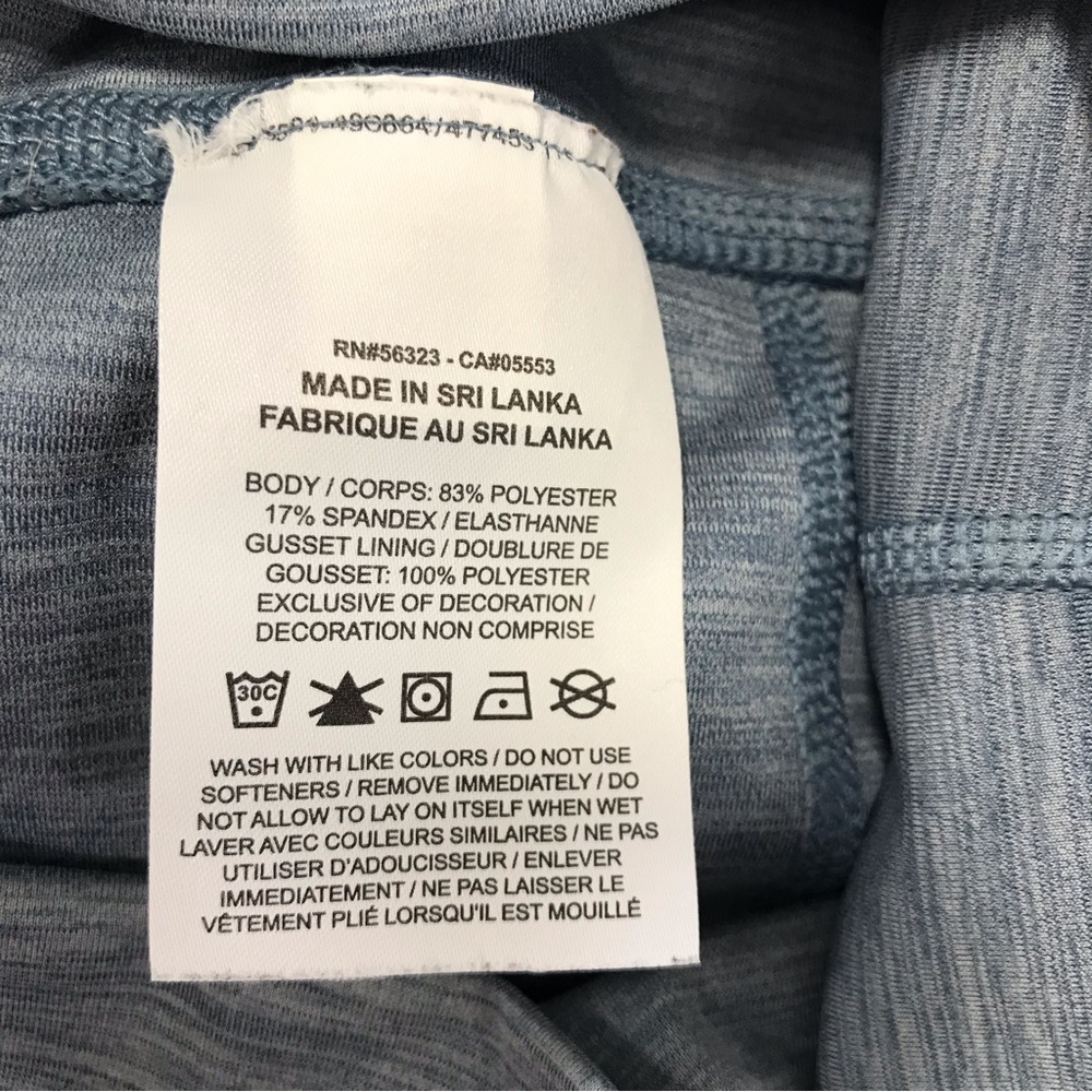 Nike Light Blue Ruched Yoga Leggings - Picture 7 of 8